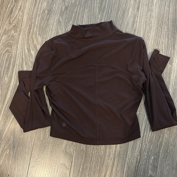 Lululemon Align Mock Neck Long Sleeve Cropped Shirt - Picture 3 of 3